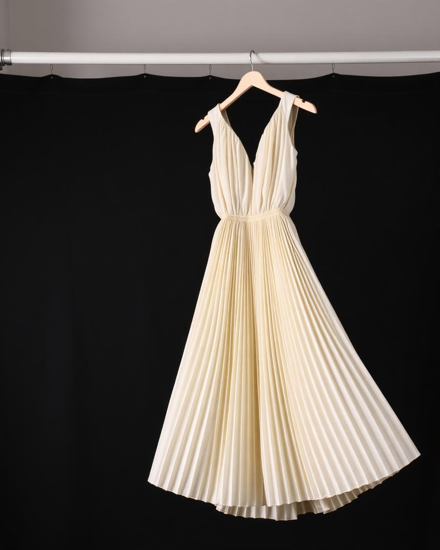 Sable Pleated Midi